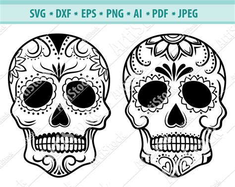 Download 847+ Sugar Skull SVG for Cricut Easy Edite